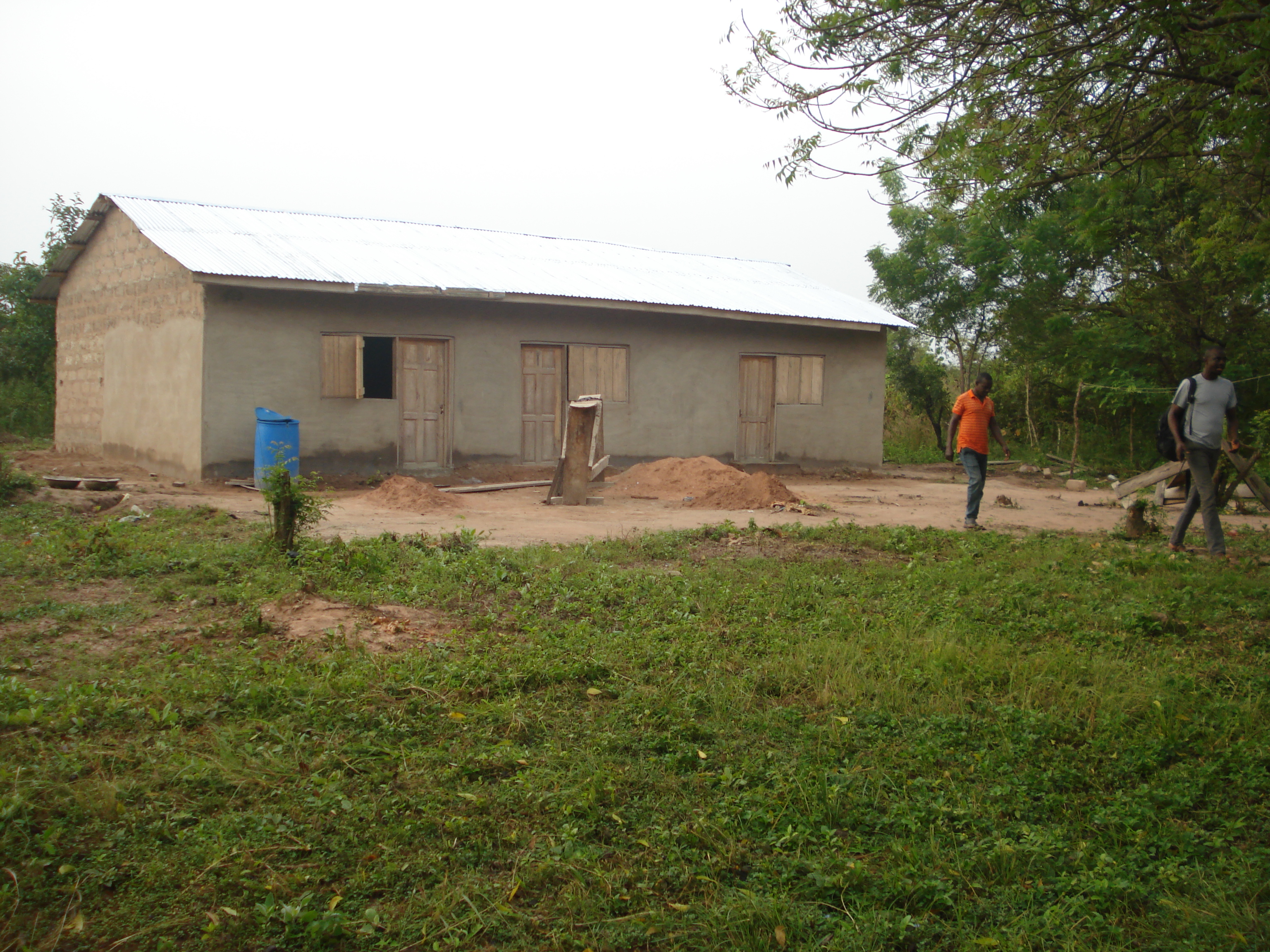 Teachers accommodation block in Iddrisu-Krom village, Afram Plains District, Ghana.